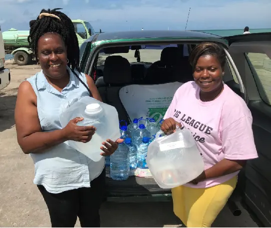 Barbuda water distribution