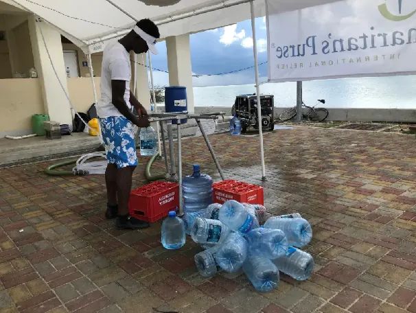 Barbuda water distribution