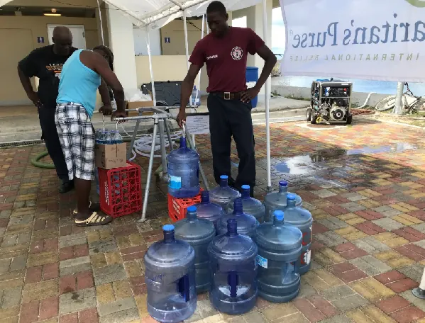 Barbuda water distribution