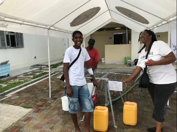 Barbuda water distribution
