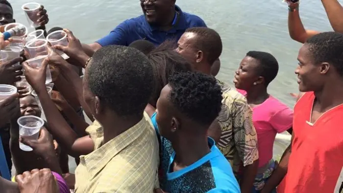 Drinking water from the sea